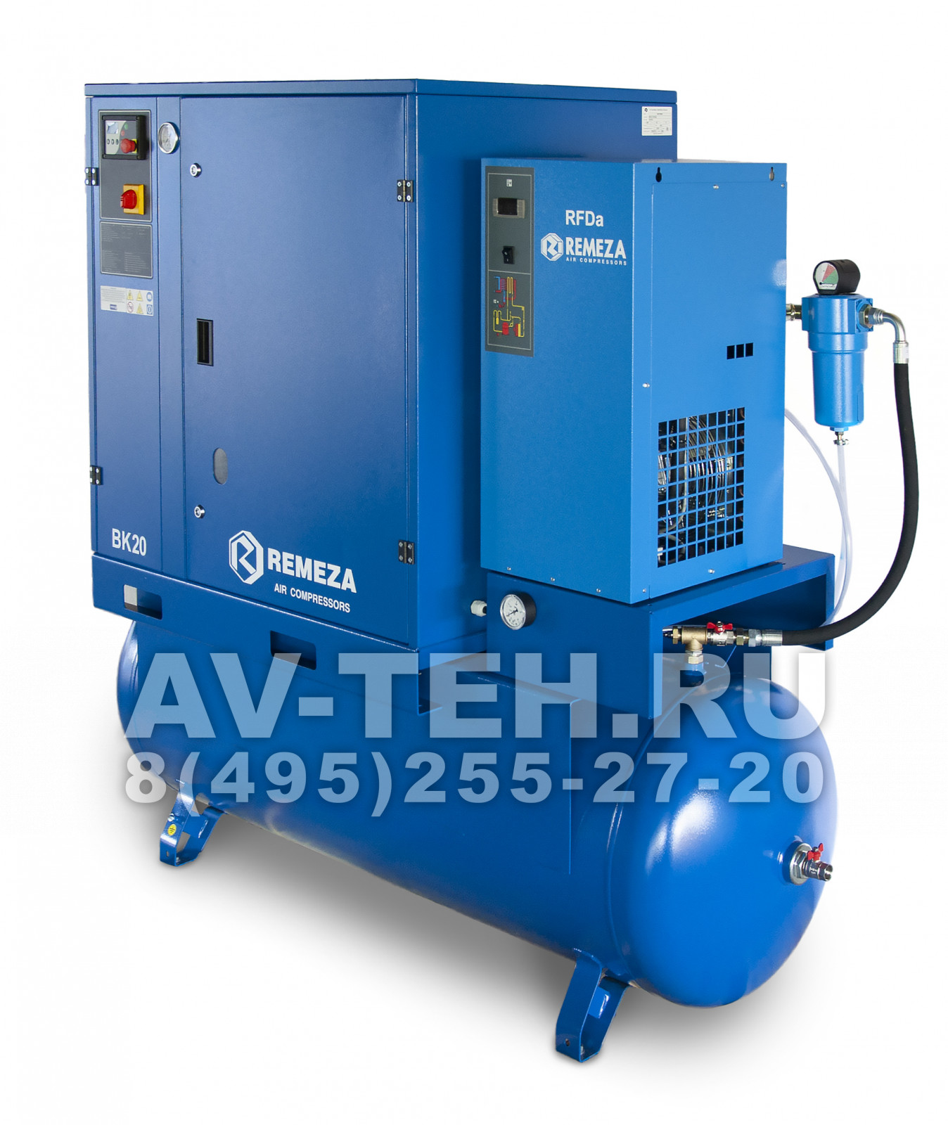 Винтовой компрессор Remeza ВК20-15-500Д