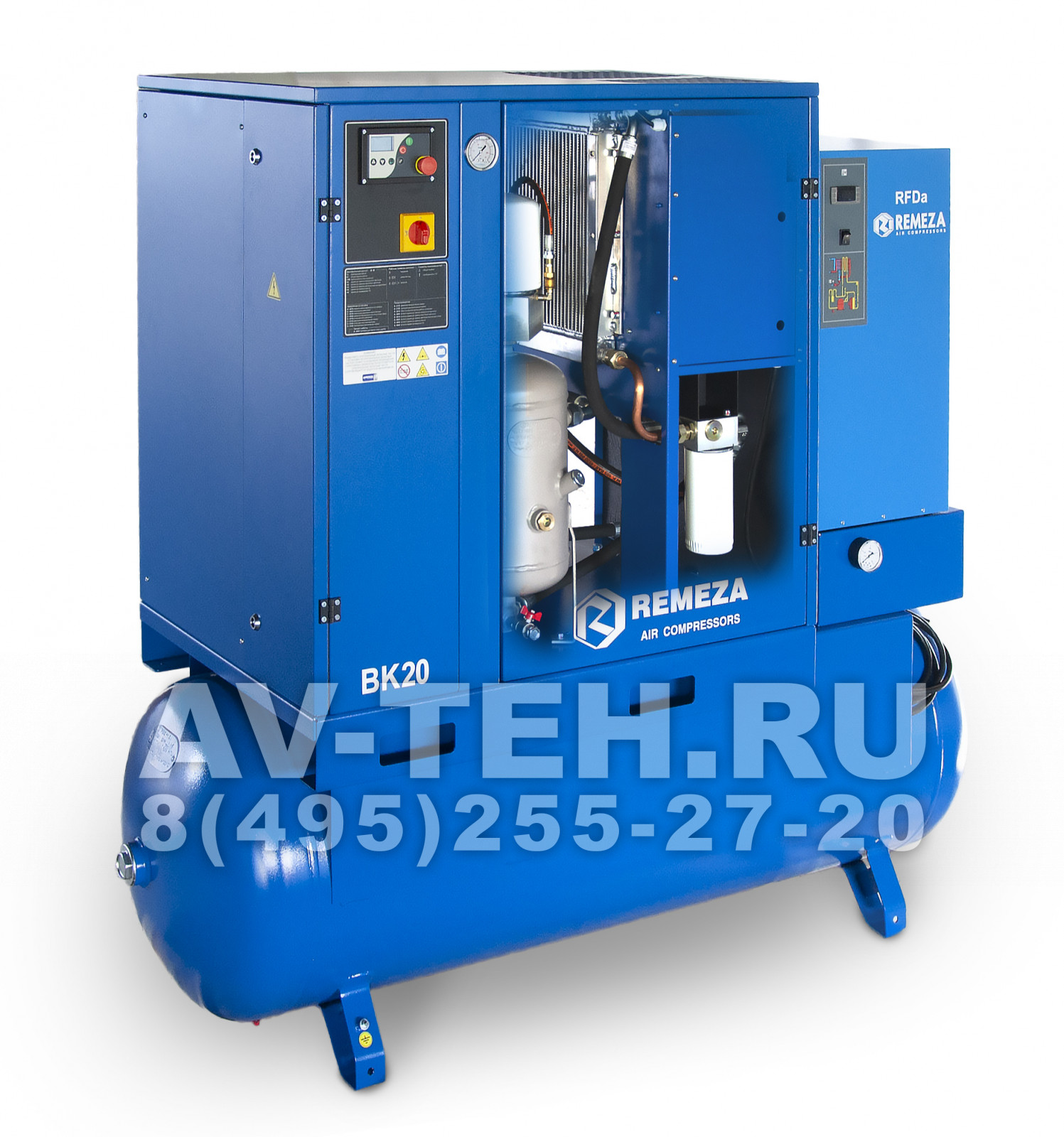Винтовой компрессор Remeza ВК20-15-500Д