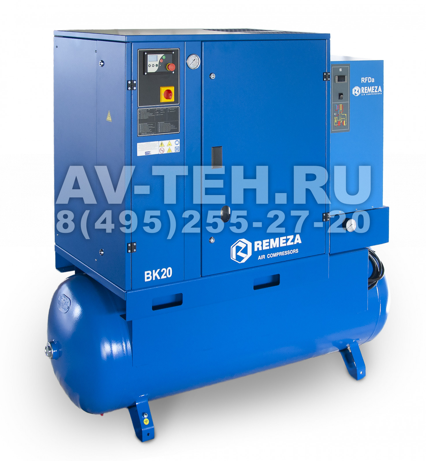 Винтовой компрессор Remeza ВК20-15-500Д